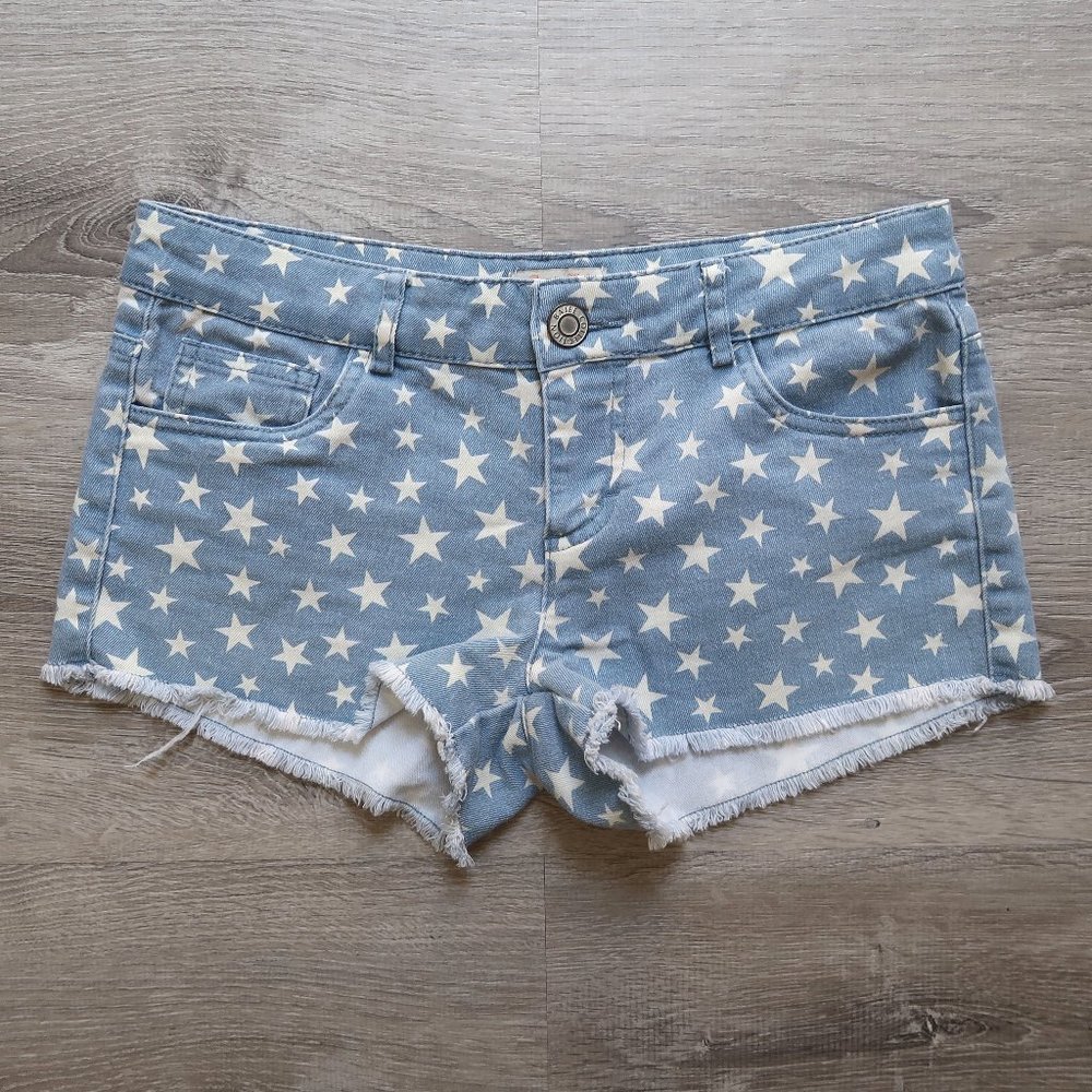 BAJEE COLLECTION by be cool Star Denim Fray Shorts
